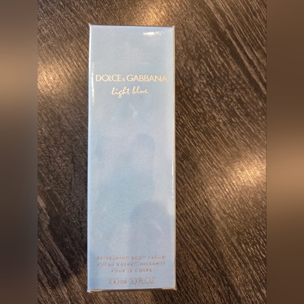 Dolce & Gabbana Light Blue Refreshing Body Cream 3.3 Fl Oz 100 Ml Sealed Box